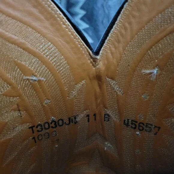 Lucchese 2000 Black Exotic Elephant Skin Leather Cowboy Western Boots Men's 11 B - Picture 6 of 9